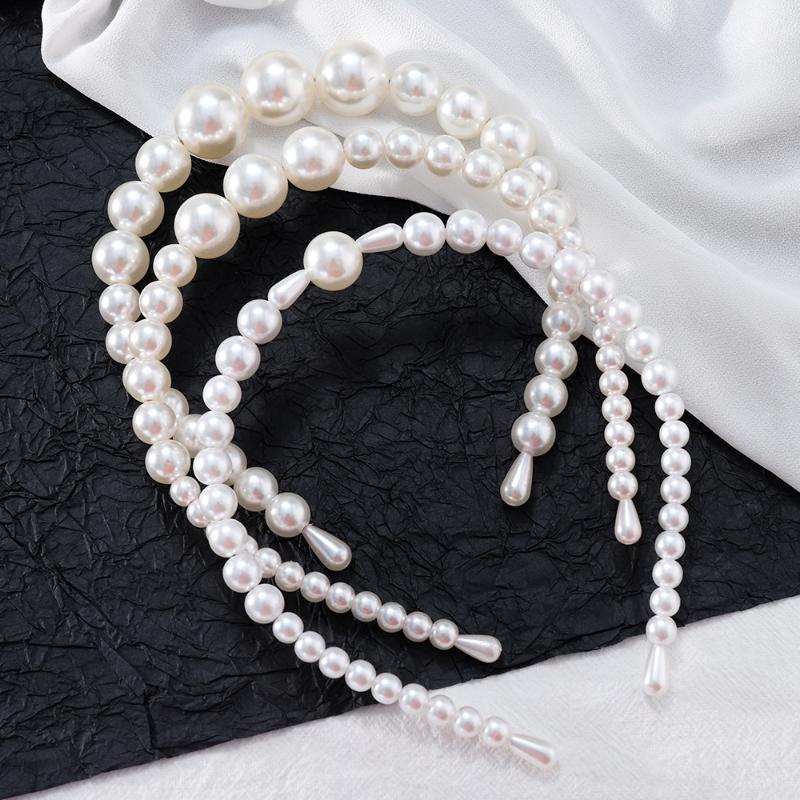 

Pearl Headbands for Women Hairbands Girls Vintage Retro Koran Hair Accessories Head Wear Hair Bow Wholesale