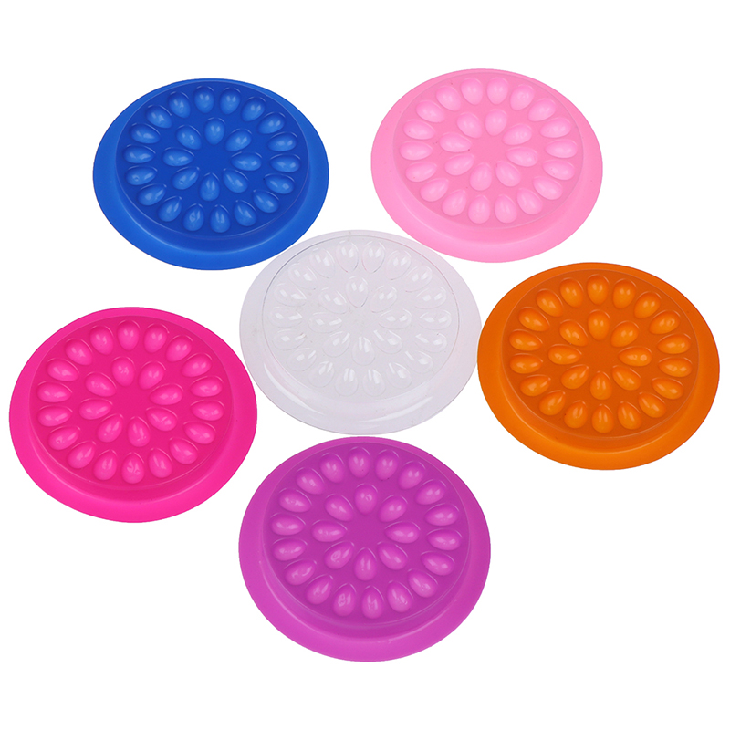 

20pcs/lot Plastic Glue Holder Adhesive Pallet Glue Gasket Eyelash Holder Eyelash Extension Pads Stand On