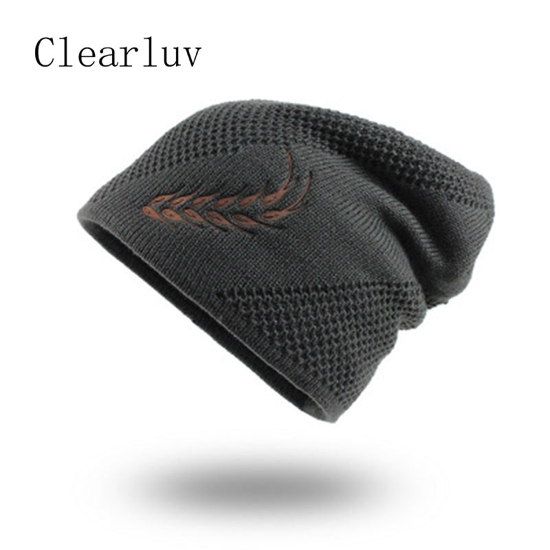 

Beanies 2021 Fashion Knitted Hats Fall Hat Men's Winter Thick And Warm Bonnet Skullies Beanie Soft Cotton