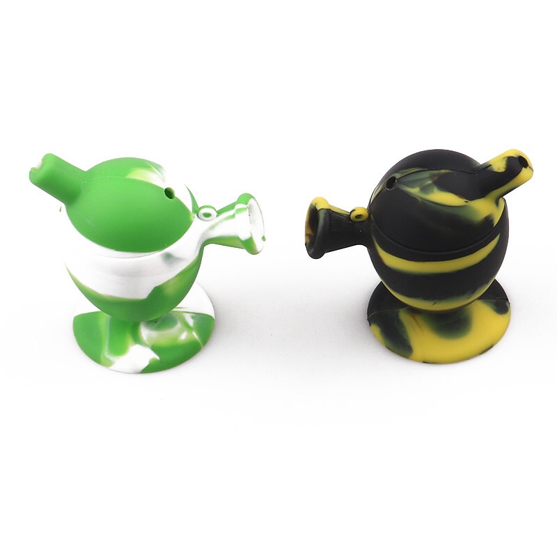 

Hookahs MINI Silicone bong minibong easy to carry Removable Smoking Accessories genius design three different colors dab rig