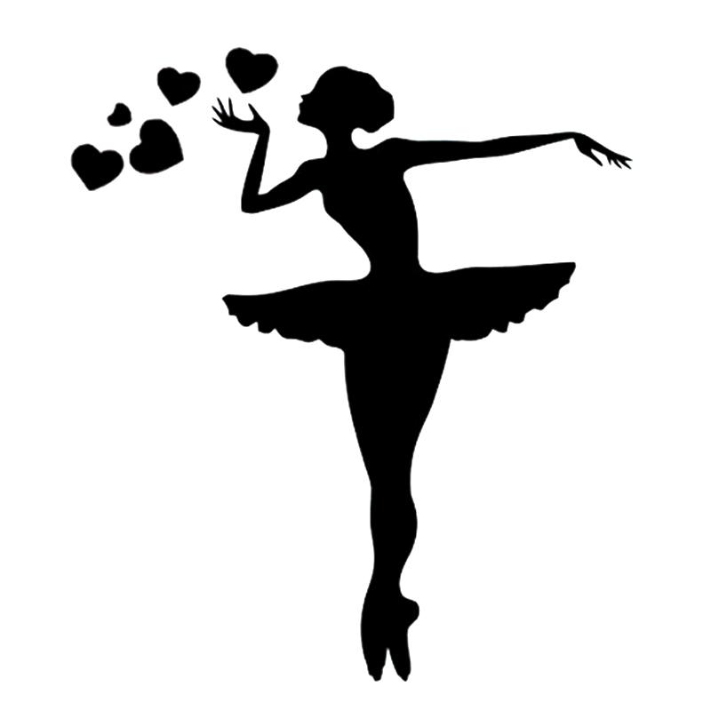 

13CM*14.6CM Interesting Sport Gymnastics Dance Vinyl Decals Beauty Temptation Body Car Stickers Decals, Color