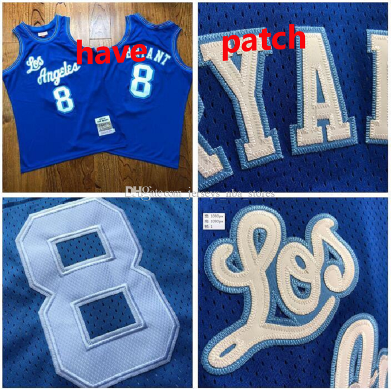 

Men Los Angeles Lakers Kobe Bryant Mitchell & Ness 1996-97 Blue Hardwoods Classics Player Jersey 01, Black;red