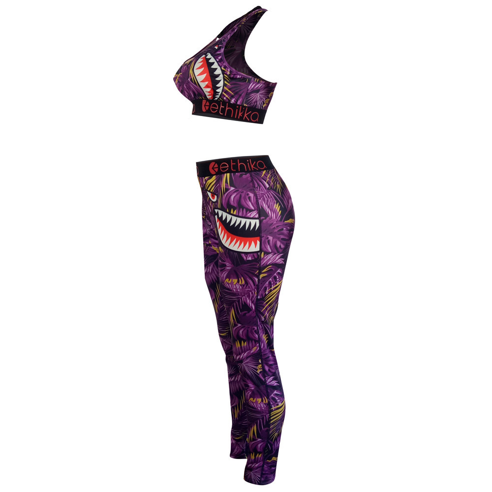 2021 Ethika Women Designer Sexy Swimsuit Crop Top Vest + Swim Pants