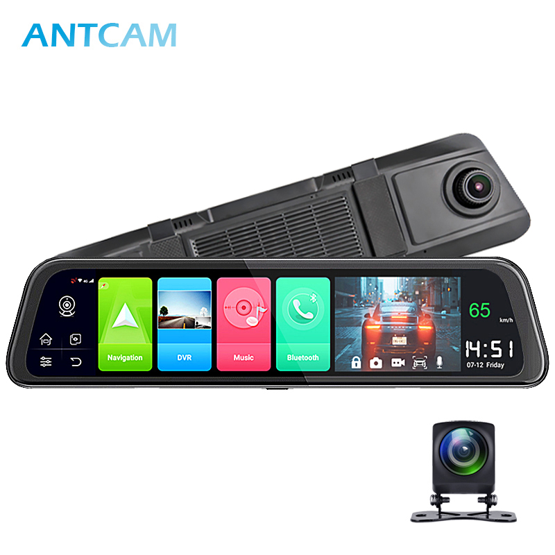 

Antcam 11.66" IPS 4G Android 8.1 Car Mirror Video Recorder GPS Navigation ADAS FHD 1080P Dash Camera 2G rearview mirror DVR car dvr