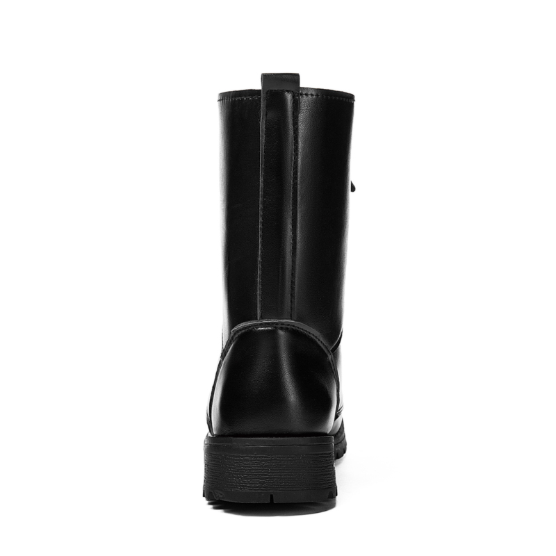 

Couples Popular Motocycle Boots Size 35 -42 Women High-Top Combat Boots Men Leather For Women Casual Luxury Boot Army, Black