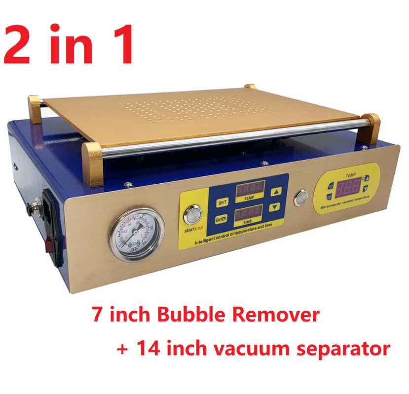 

Bubble Remover Machine LCD Screen Separator 2 in 1 built in Vacuum Pump For Huawei Mobile Phone Refurbish Repair
