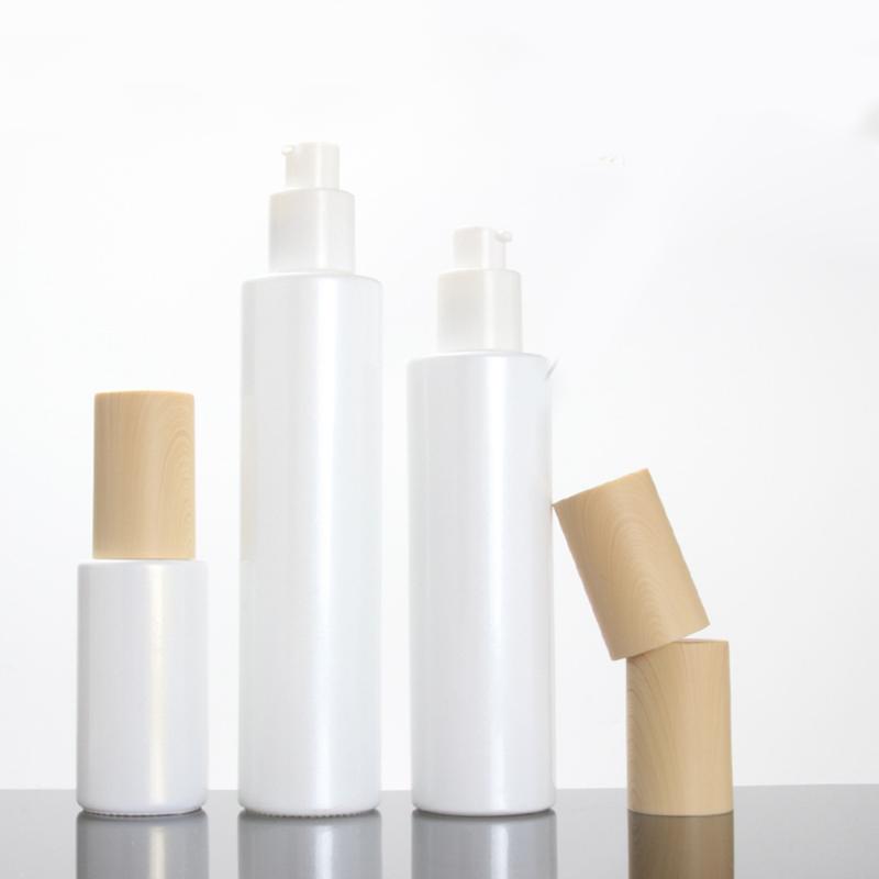 

Lotion/Spray Pump Bottlr,30ml Pearl White/Clear Frosted Glass Eye Cream Bottle