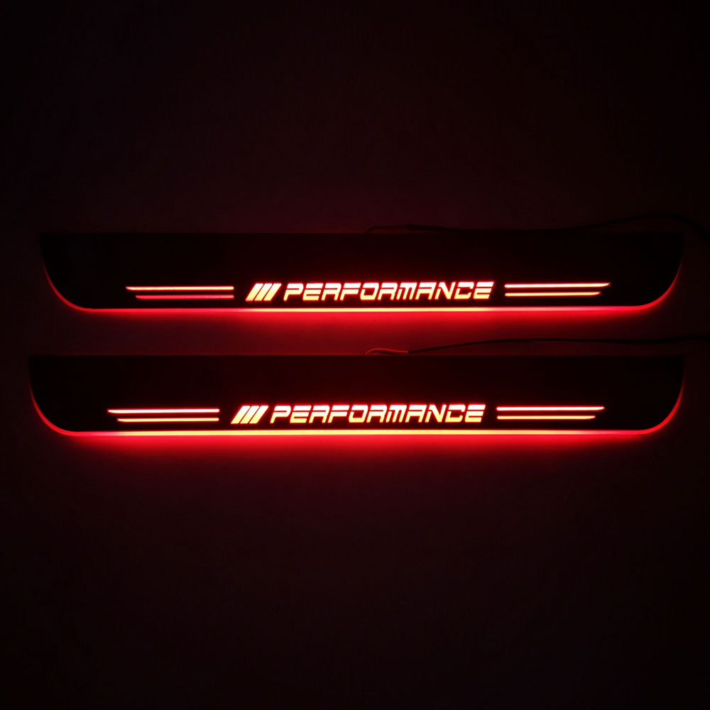 

For BMW Z4 E85 E86 E89 Waterproof Acrylic Moving LED Welcome Pedal Car Scuff Plate Pedal Door Sill Pathway Light