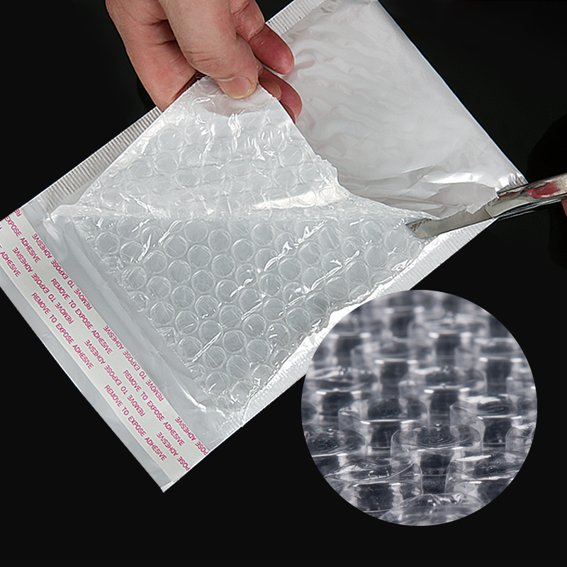 

50pcs/LOT Small Size White Pearl White Usable space Poly bubble Mailer envelopes padded Mailing Bag Self Sealing