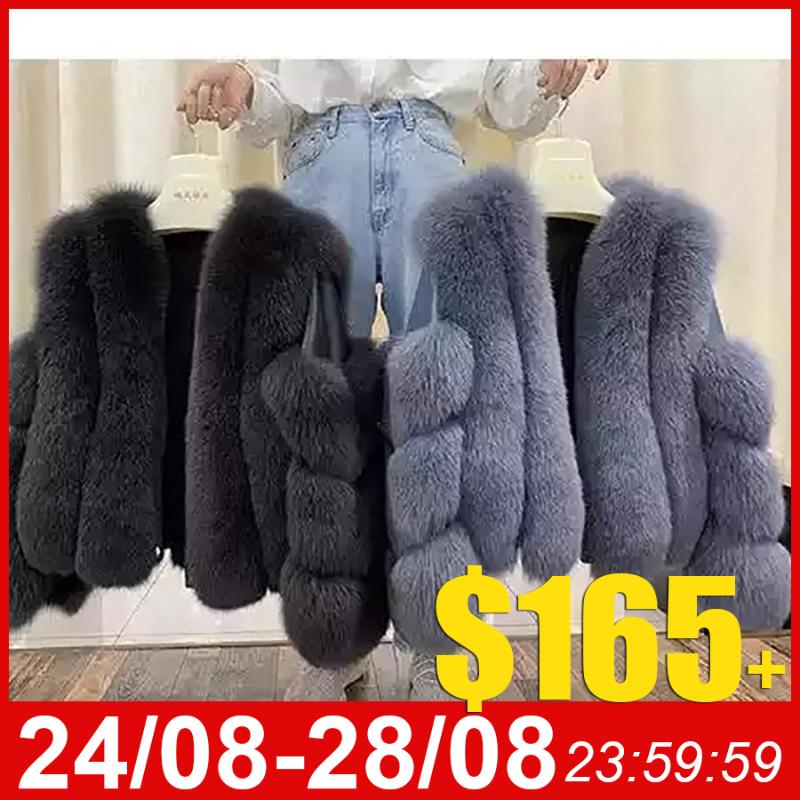 

Maylofuer NEW Real Fur Coat with Genuine Sheepskin Leather Jacket Long Sleeves 100% Natural Fur Coats for Women Hot Sale, Red
