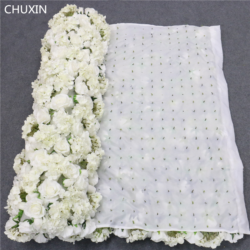 

Foldable Flower Wall High Quality Wedding Decoration Wedding Arrangement Background Wall Fake Flower Photography Layout, White