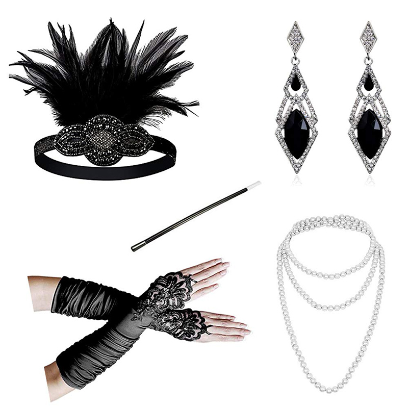

Hot selling Vintage 1920s Flapper Headband Roaring 20s Great Gatsby Party Headpiece