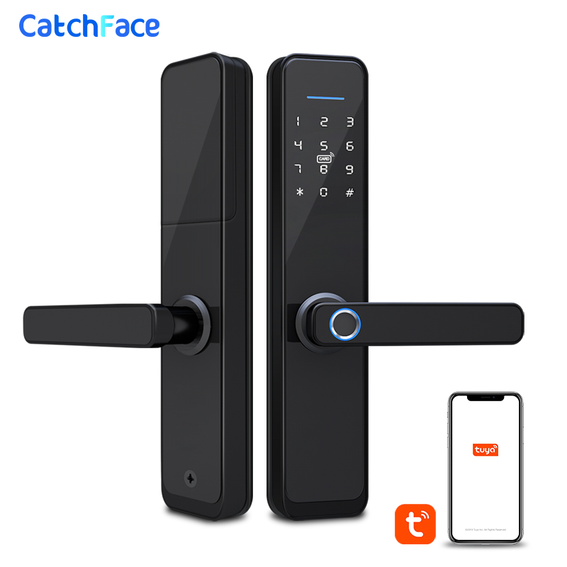 

Brazil Warehouse Tuya Smart Fingerprint Door Lock Safe Digital Electronic Lock WiFi APP Password RFID Unlock For Home Security