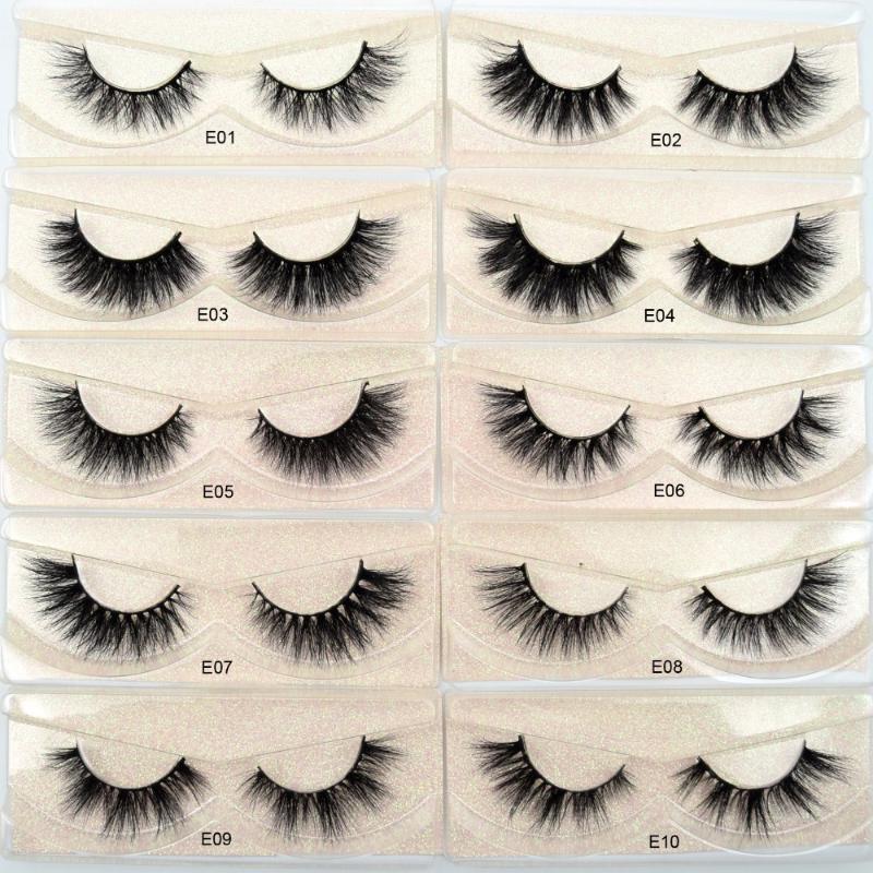 

10 PCS Mink Eyelashes Cruelty Free Dramatic Crisscross False Eyelashes 3D Mink Lashes Long Lasting Faux Cils for Makeup