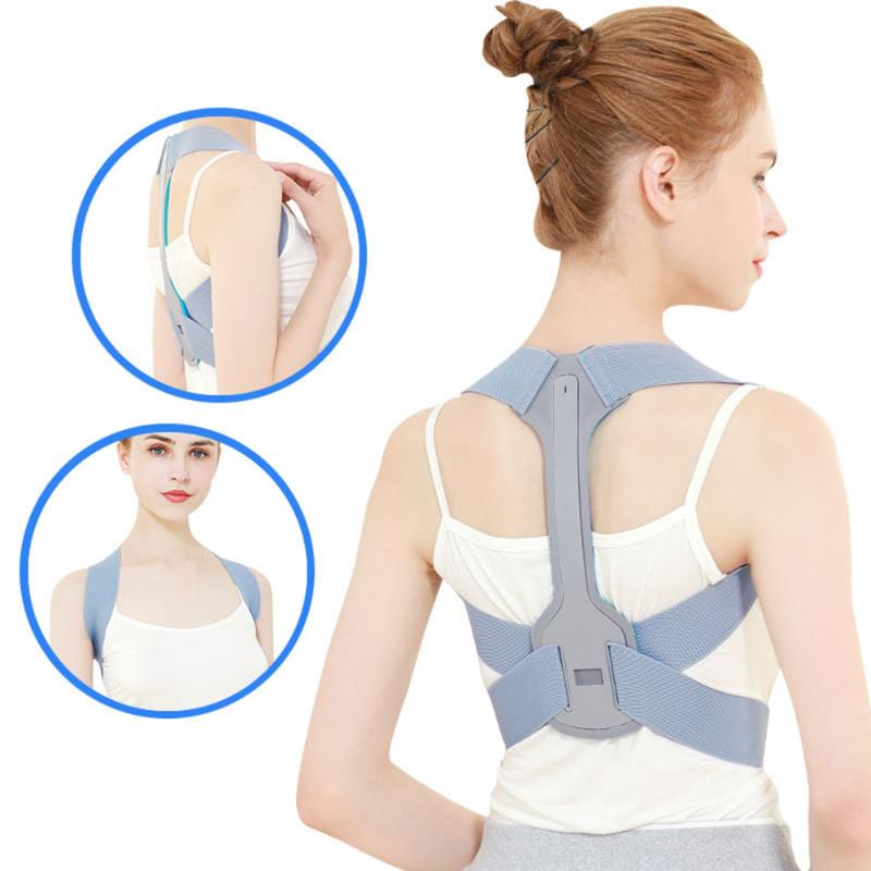 

Back Brace Support Belt Adjustable Back Posture Corrector Clavicle Spine Shoulder Lumbar Posture Correction Bone Care, As pic