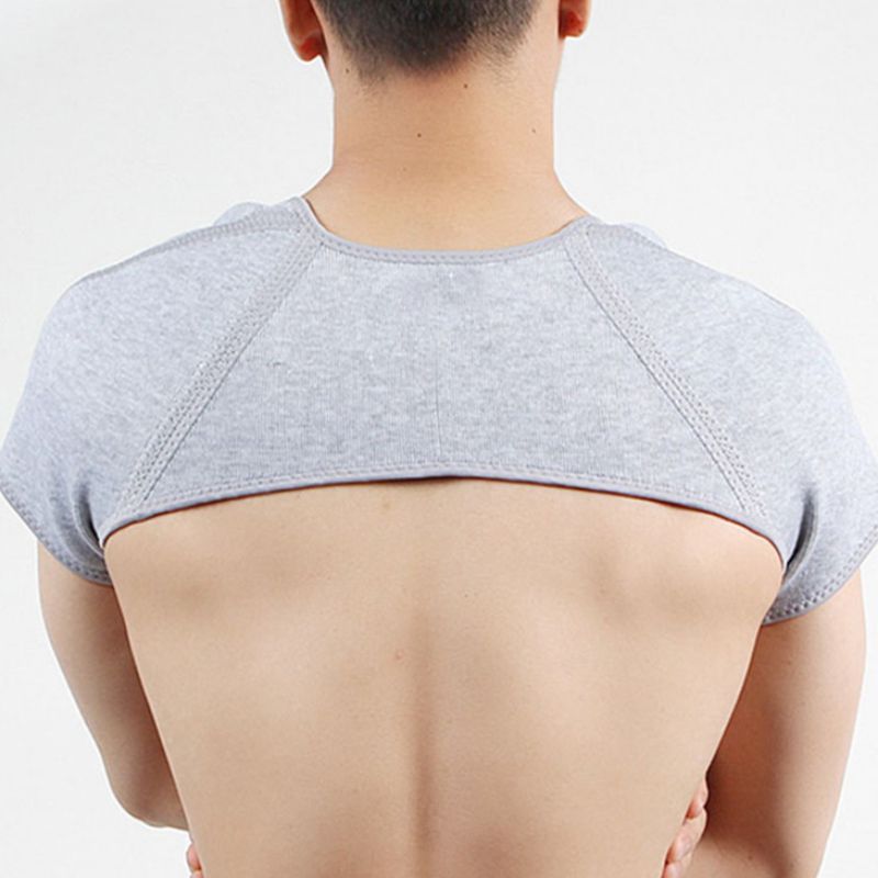 

Shoulder Support Breathable Thermal Wrap Protector Warmer Brace For Sports Fitness New, White