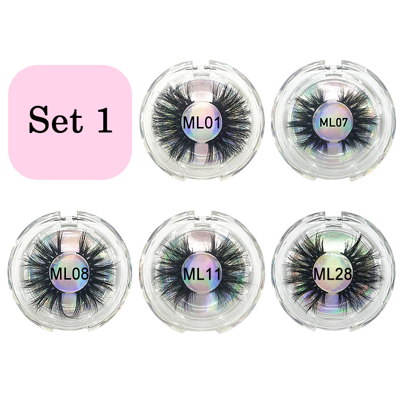 

25mm Mink Lash Vendor 10/20/30/40/50 Pairs Eyelash Packaging Box Bulk Mink Lashes Wholesale Vendor Eyelashes Bulk