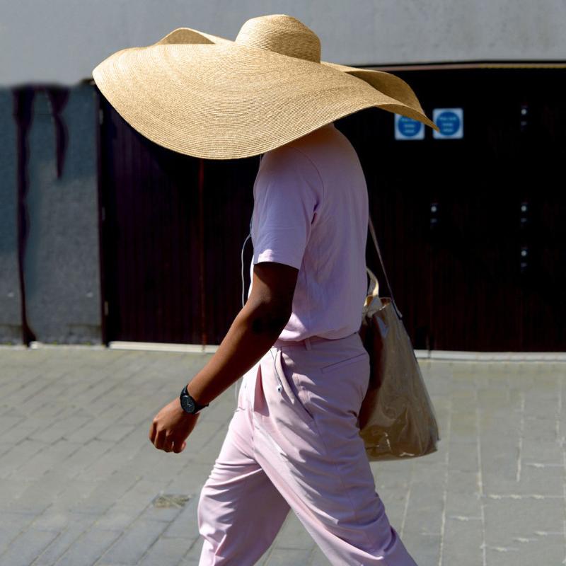 

Women Super Bigger Brim Wide Straw Hats For Girl Foldable Paper Beach Anti-UV Hat Summer Sun UV Hats Stage Cap #T1G, Multicolor