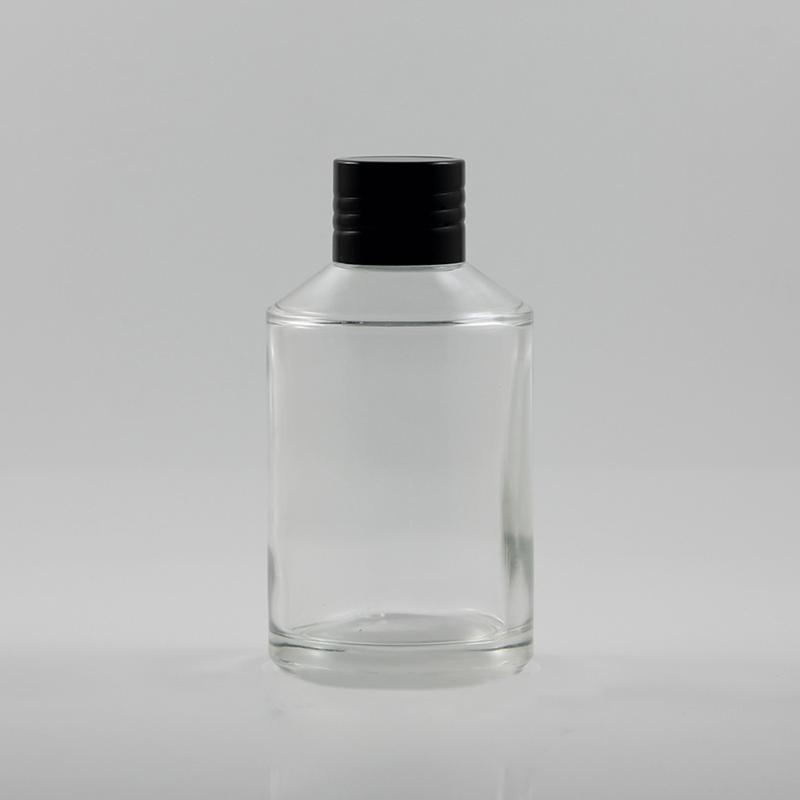 

50pcs/lot wholesale round glass bottle with inner stopper, liquid cosmetic packaging container hotsale 200ml