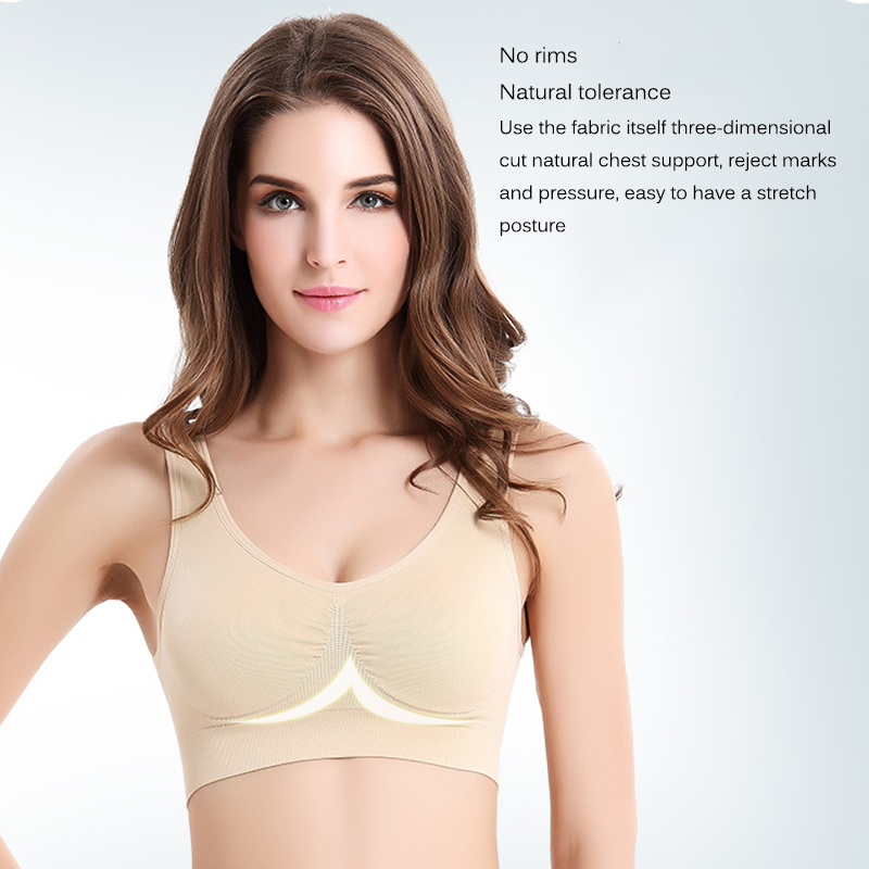 

Women Sports Vest Comfortable Wide Shoulder Straps Breathable Running Hiking Yoga Fitness Equipments Fitness Bra Sports Bralette, Black m