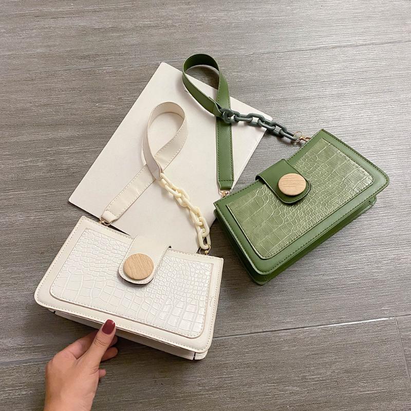 

Female Vintage Underarm Shoulder Tote Bags Fashion Alligator PU Women Handbag Fashion Exquisite Shopping Bag, Black