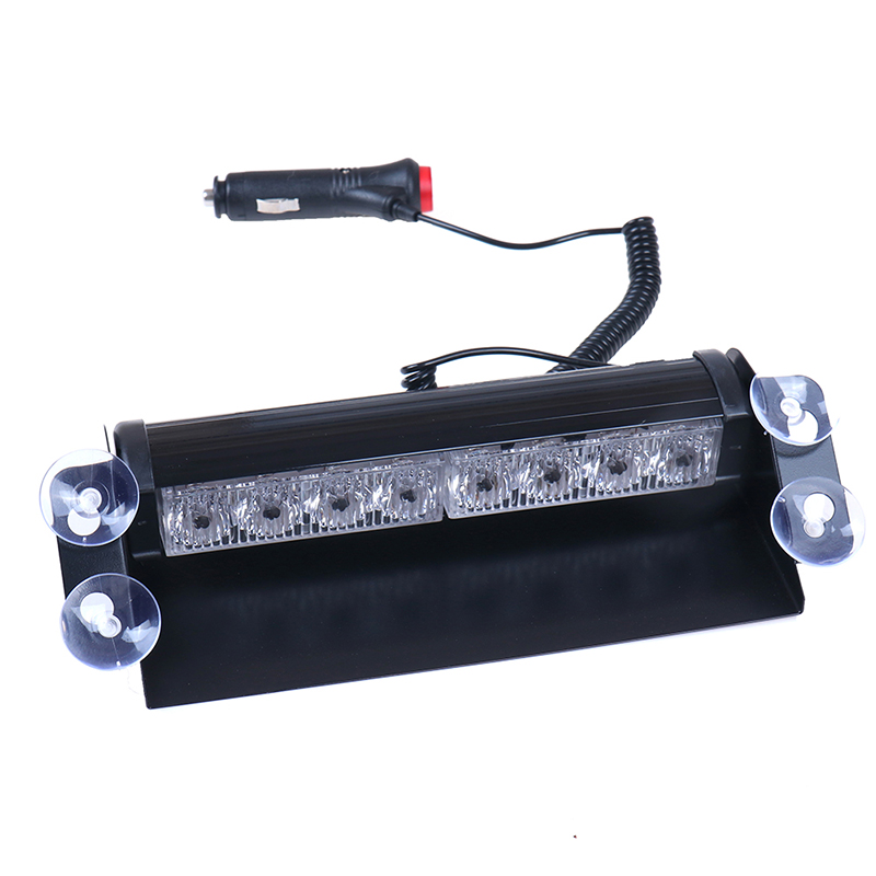 

8 LED Car Truck Emergency Flasher Dash Strobe Warning Light 12V Day Running Flash Led Lights 1PC, As pic