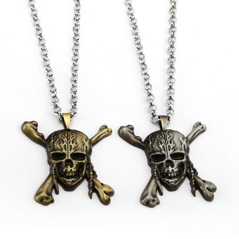 

Movie Necklace Jack Skull Pendant Fashion Link Chain Necklaces & Pendants Women Men Gifts Jewelry