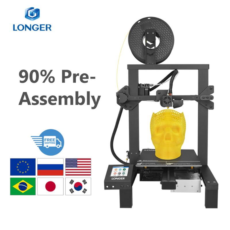 

LONGER LK4 3D Printer Touch Screen PLA 3D Print Kit with Unique Frame Design Resume Printing Safe Power Supply Drucker
