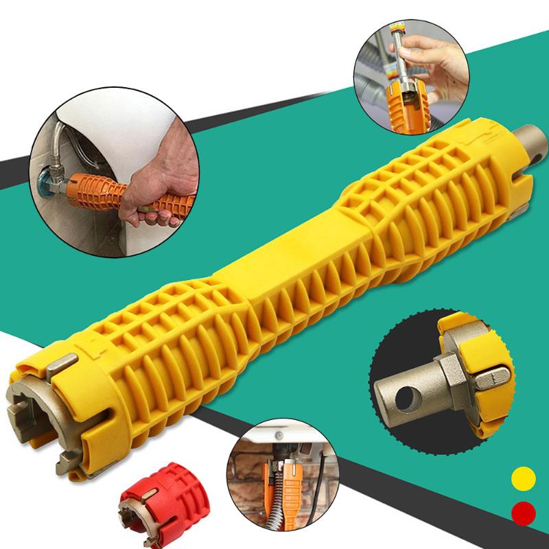 

Kitchen Faucet and Sink Installer Wrench Household Bath Single and Double Head Yellow Red Install Tap Spanner Installer Tool