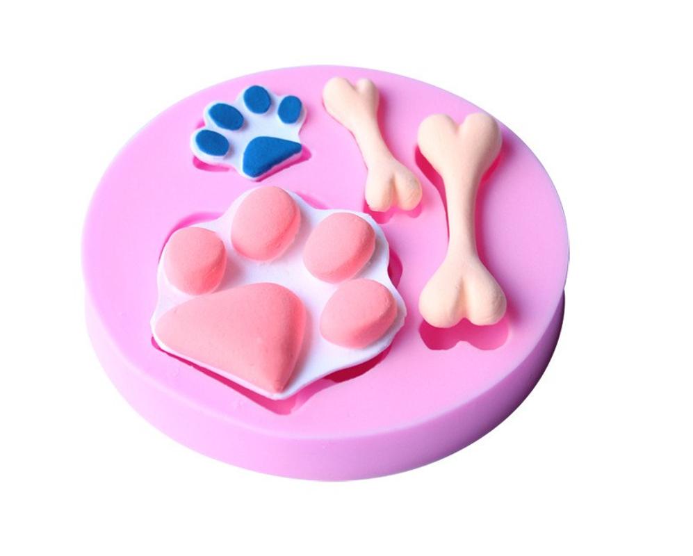 

Dog Bone shape silicone mold fondant cake decoration chocolate mold kitchen cooking tool