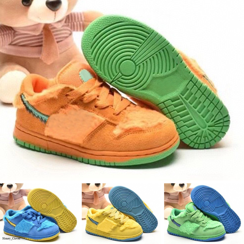 

2020 New Basketball Shoes SB Dunk Chunky Dunky JumpMan Low Kids Leather Ice Cream Boys Girls Skateboard Sneakers Size 24-35 ruf8#, Color 5