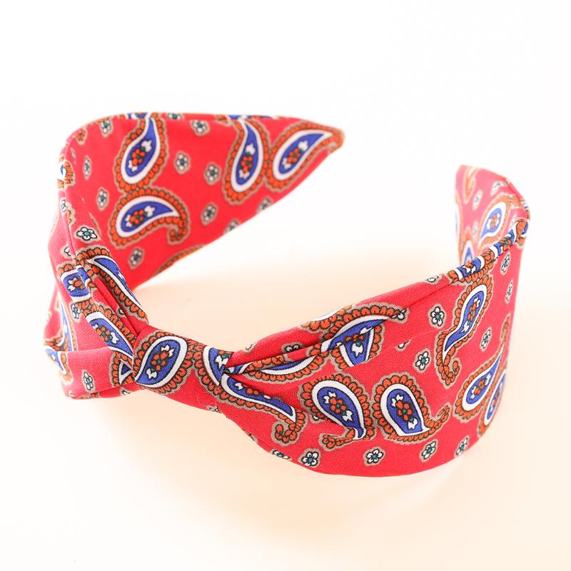 

Haimeikang Bezel Headband Knotting Print Flower Hair Bands for Women Girls Knotted Head Bands 2020 New Wide Hair Accessories