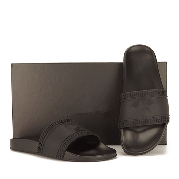 

New men designer slipper Gear bottoms mens striped sandals causal Non-slip summer huaraches slippers flip flops slipper BEST QUALITY US 7-12, 2#