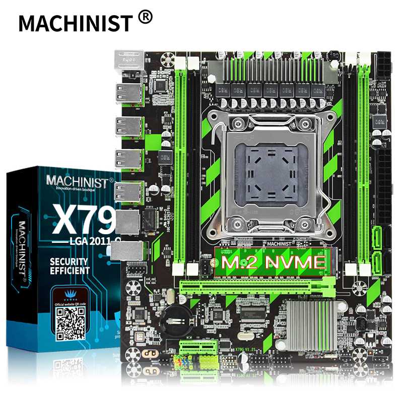 

MACHINIST X79 LGA 2011 motherboard M-ATX M.2 NVME slot support Intel Xeon E5 V1&V2 processor DDR3 ECC RAM X79G desktop mainboard