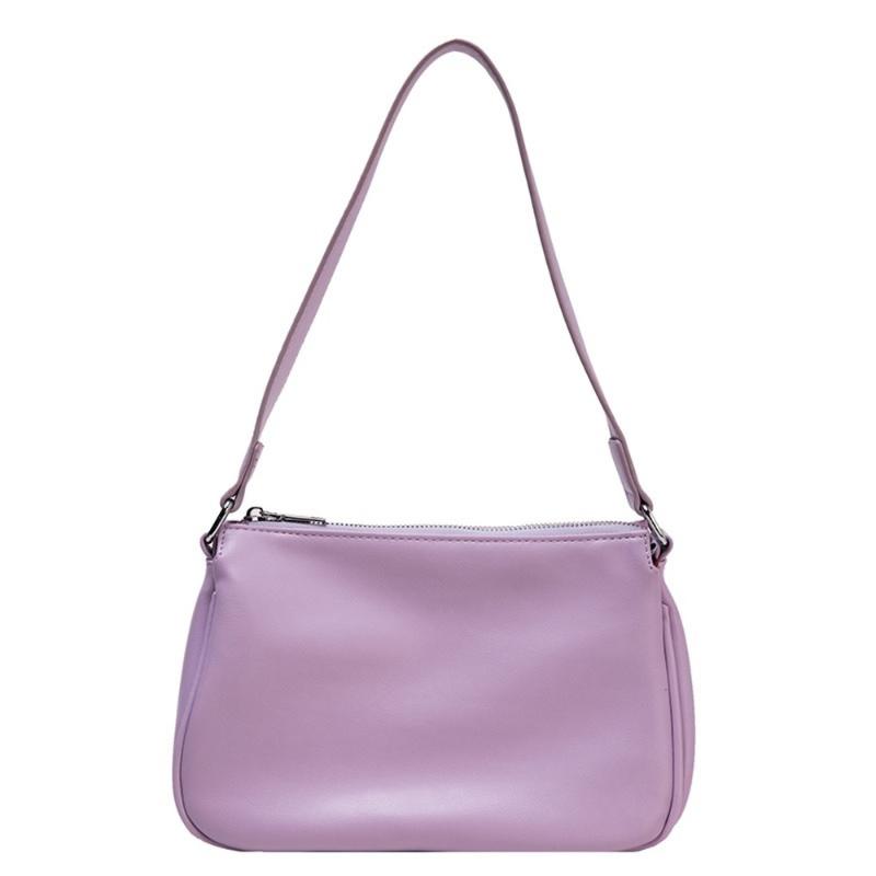 

Small PU Leather Shoulder Bags for Women New Simple Fashion Female Handbags Solid Color Luxury Ladies' Travel Messenger Flap Bag, White