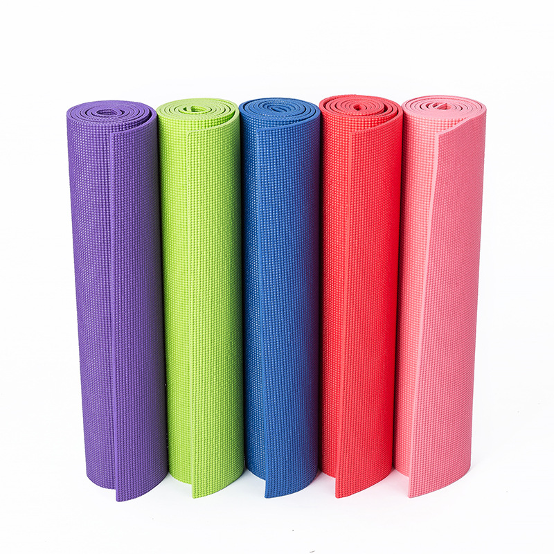 

6mm Yoga Mat Comfort Foam Thickness Yoga Mats Workout Fitness Exercise Sports Carpet Training Home Gyms Pads 5 Colors 173*61 cm, Pink