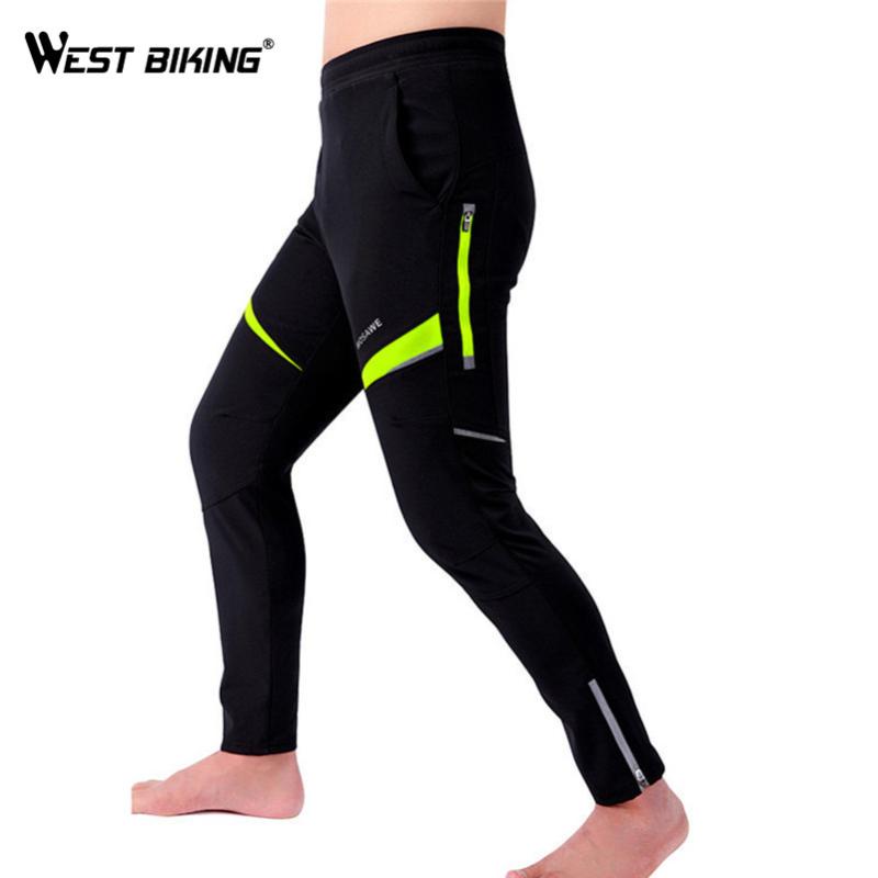 

WEST BIKING Waterproof Cycle Pants Men' Bicycle Bike Pants Breathable Tights Riding Sport Warm Long Trousers Women Cycle, Green