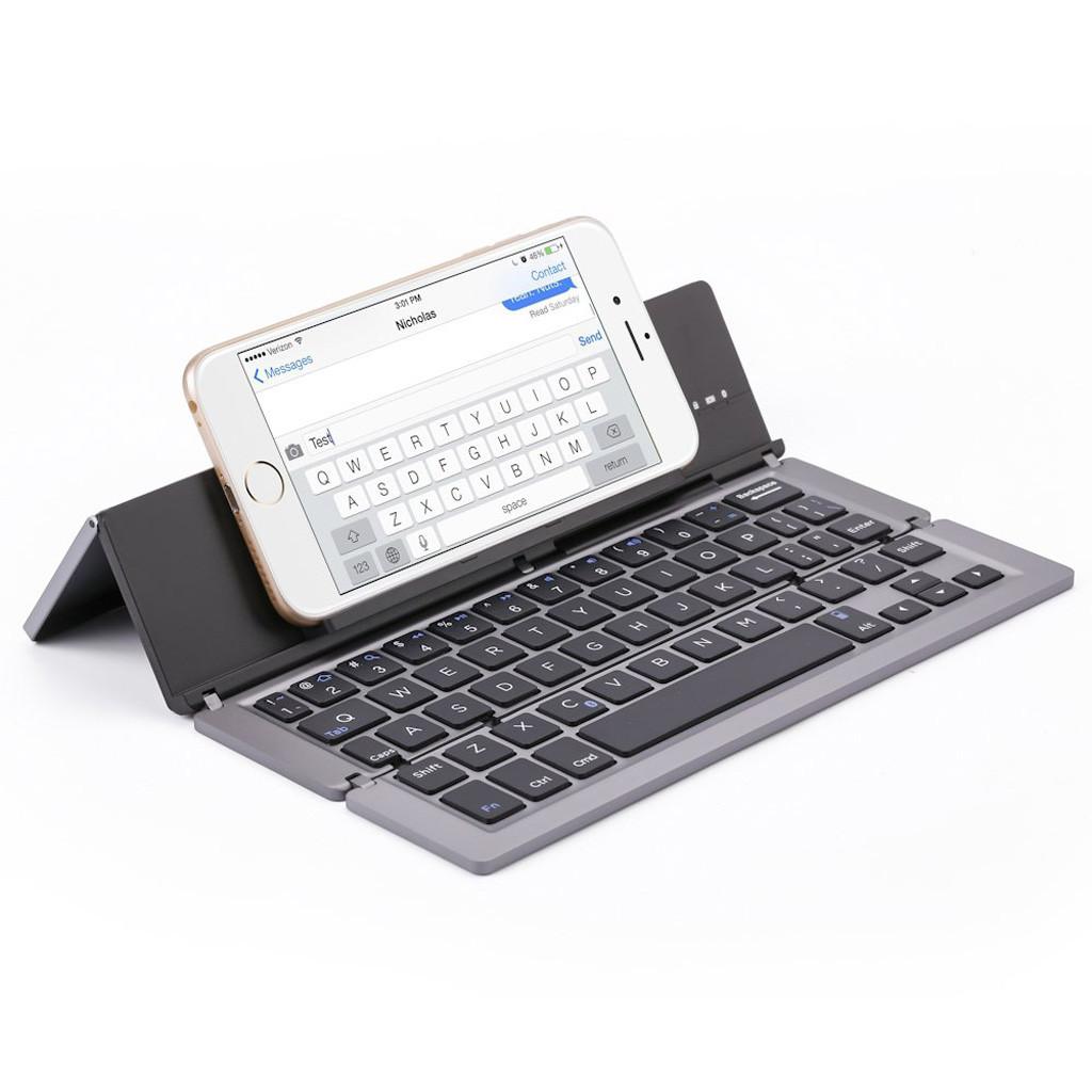 

Portable Aluminum Folding Blueteeth Keyboard Foldable Compatible most of tablets and smart phones Natural and Small