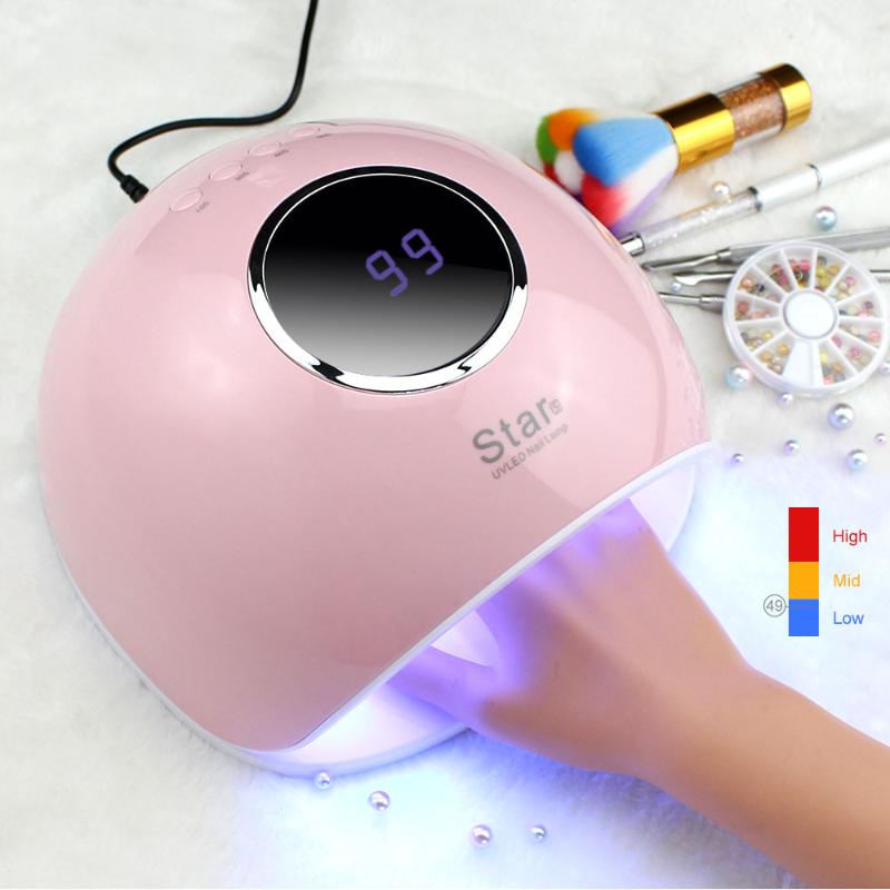 

Professional UV light therapy machine 72W LED automatic sensing timer gel Polish lamp fast drying curing nail dryer dfdf, Us plug