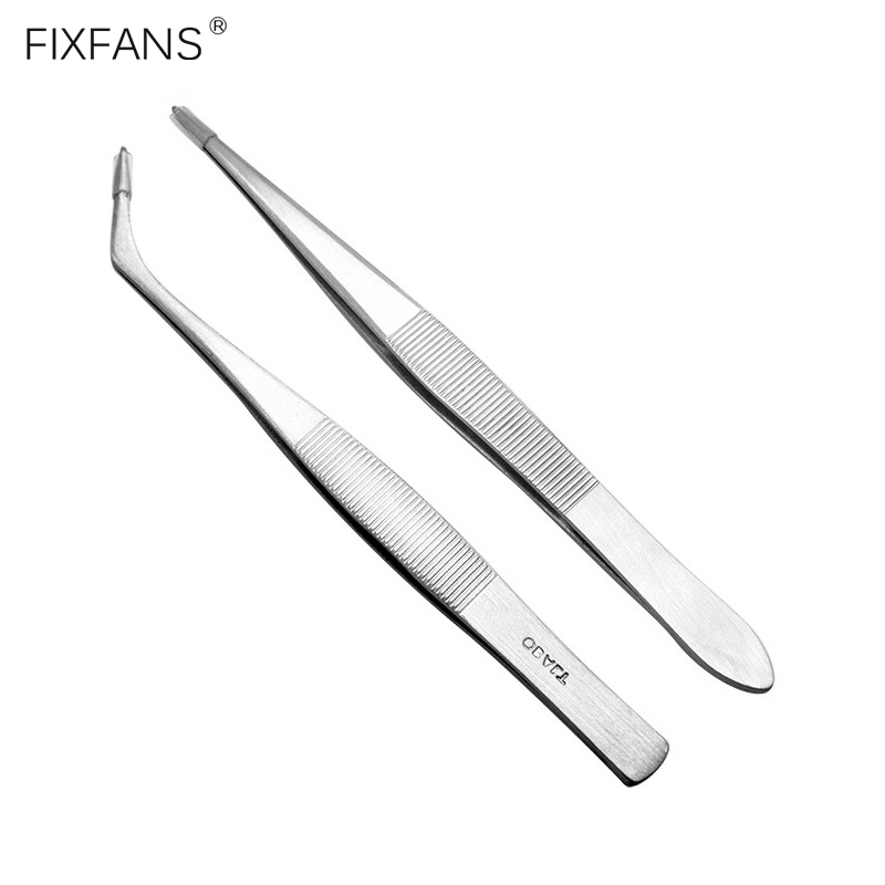 

Stainless Steel Tweezers Set Straight Curved Tweezers for Electronics Crafts Jewelry Model Making Mobile Phone Repair Tools