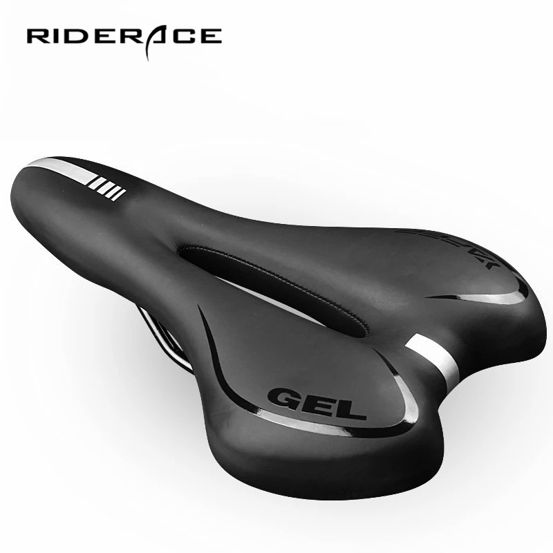 

Bike Saddles Saddle Silicone Cushion Cycling Seat PU Leather Surface Silica Filled Gel TimeTrial Comfortable Shockproof Bicycle