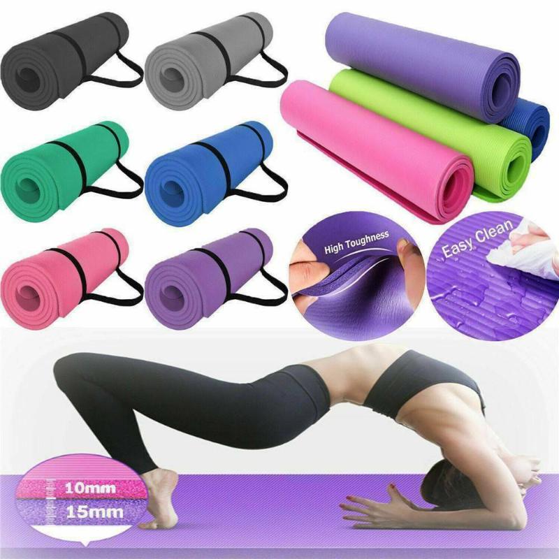 

60cmx25cmx1.5cm EVA Yoga Mat Non Slip Carpet Pilates Gym Sports Exercise Pads for Beginner Fitness Environmental Gymnastics Mats, Purple