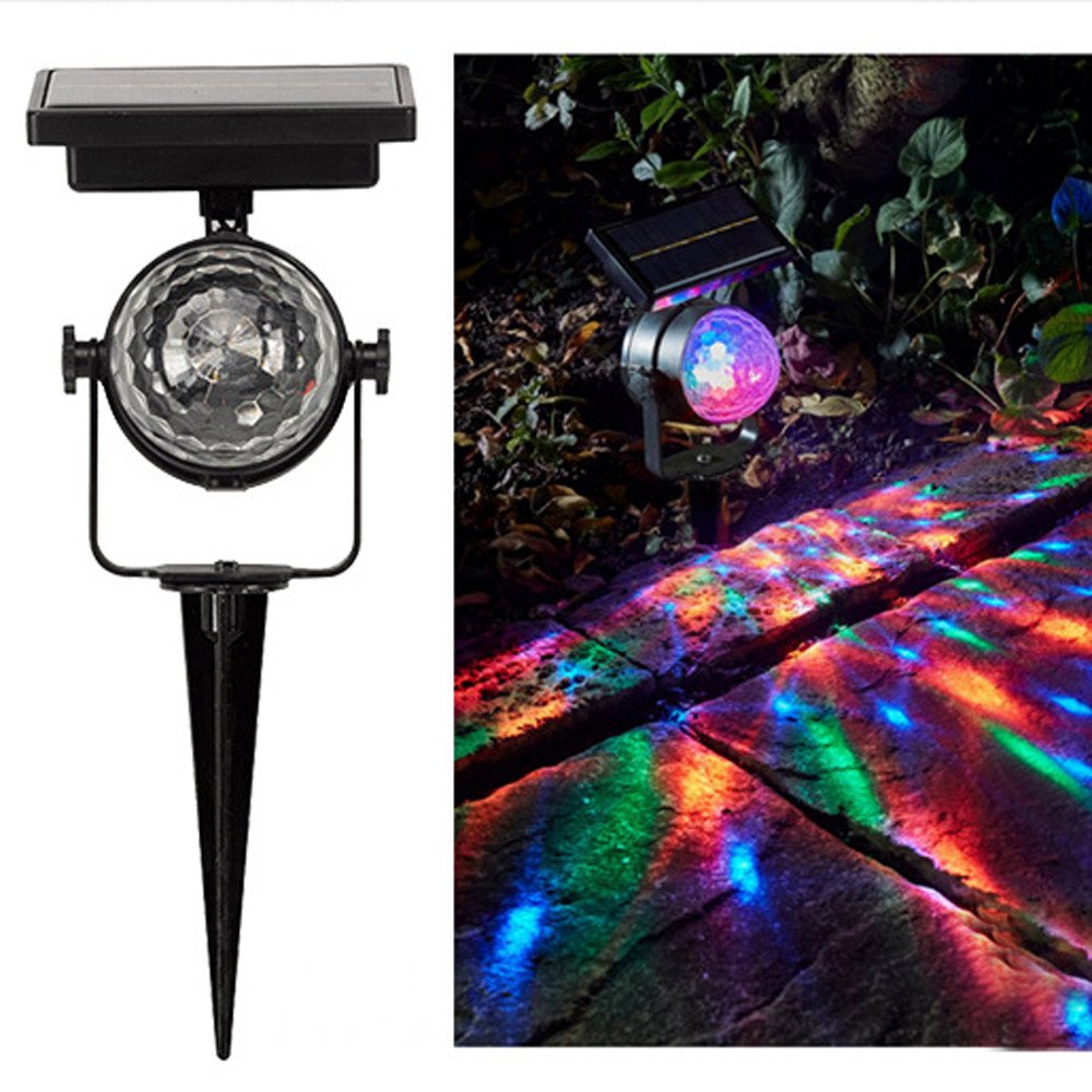 

Solar Lights Outdoor Colored Solar Spotlight,Led Light Landscape/Pathway Lights Solar Pool Disco Lights with Auto On/Off for Christmas