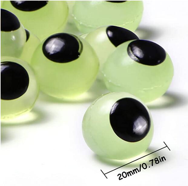 Halloween spoof horror Luminous eyeball Party Supplies TPR soft rubber eye Sticky eyes Decoration props toys for Ghost Festival-image-575620239