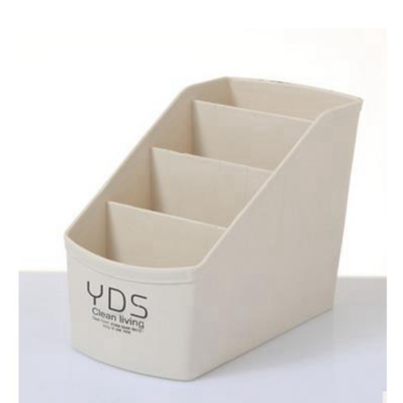 

Urijk Plastic Makeup Organizer Desktop Storage Box Living Room Home Remote Control Container Cosmetics Case Office Finishing Box, Blue