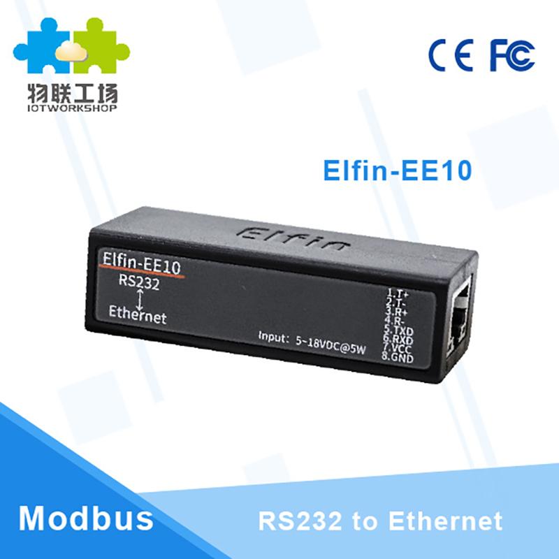

RS232 Serial Port to Ethernet Server Converter Module Wireless Networking Device Support TCP/IP Telnet Modbus Protocol EE10 Q213