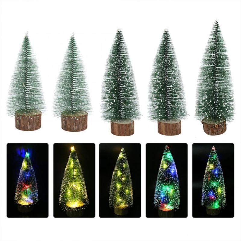 

Desktop LED Lights Mini Christmas Tree Decoration Home Xmas Festival Gift Ornament