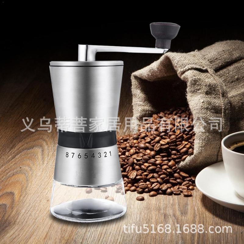 

New Style Manually Operated Coffee Grinder Hand-cranking Coffee Machine Grinder Stainless Steel Pepper Mill