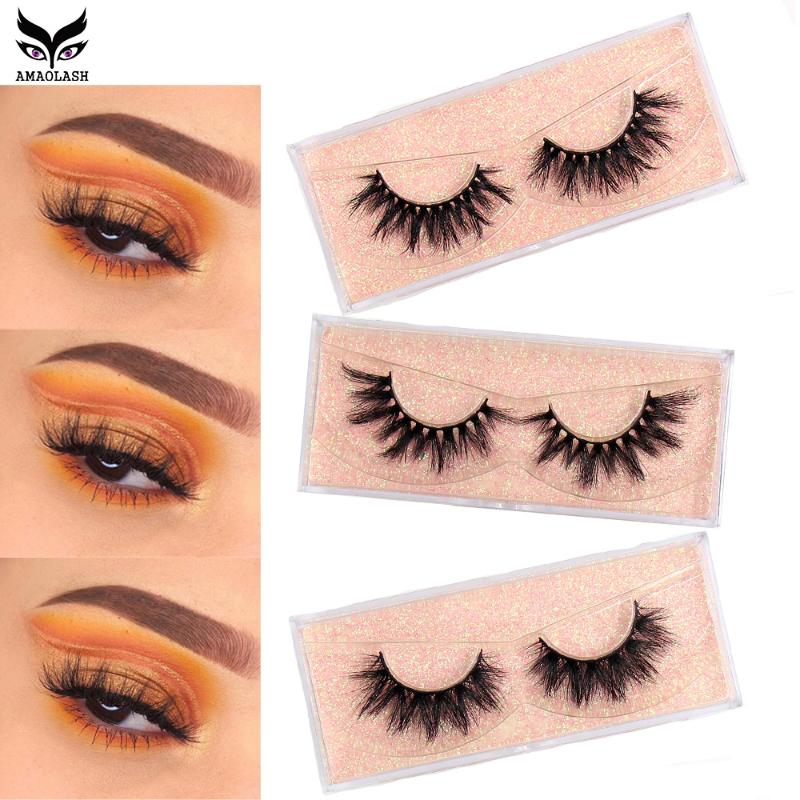 

AMAOLASH Makeup 3D Mink Eyelashes 3D Natural False Eyelashes Mink Lashes Soft Eyelash Extension High Volume Soft Lashes