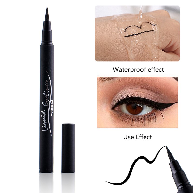 

1 Pcs Waterproof Black Liquid Eyeliner Pencil Big Eyes Makeup Long-lasting Eye Liner Pen Smooth Fast Dry Cosmetic Tool
